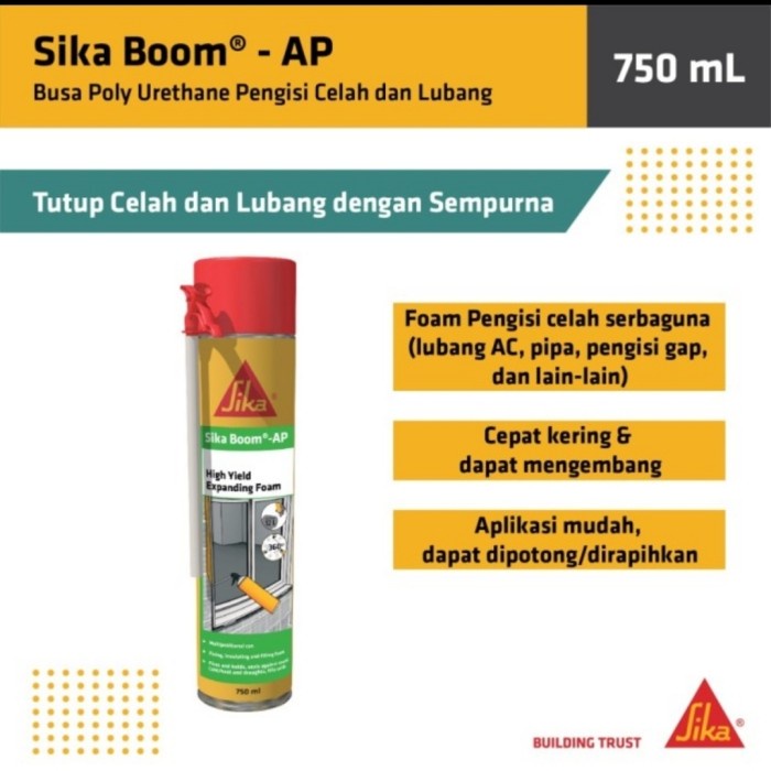 Jual +++] SIKA Boom AP Expanding Foam Polyurethane Sika Boom Busa PU 750ml Shopee Indonesia