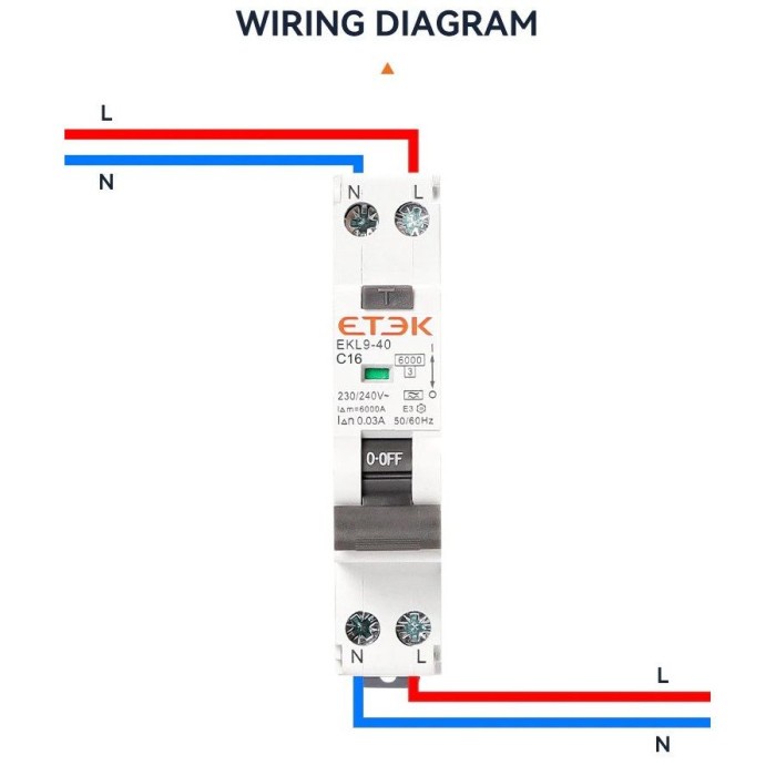 Jual Water Heater Waterheater Mcb Rcd Rcbo Elcb Rccb Et3K C16 16A 30Ma