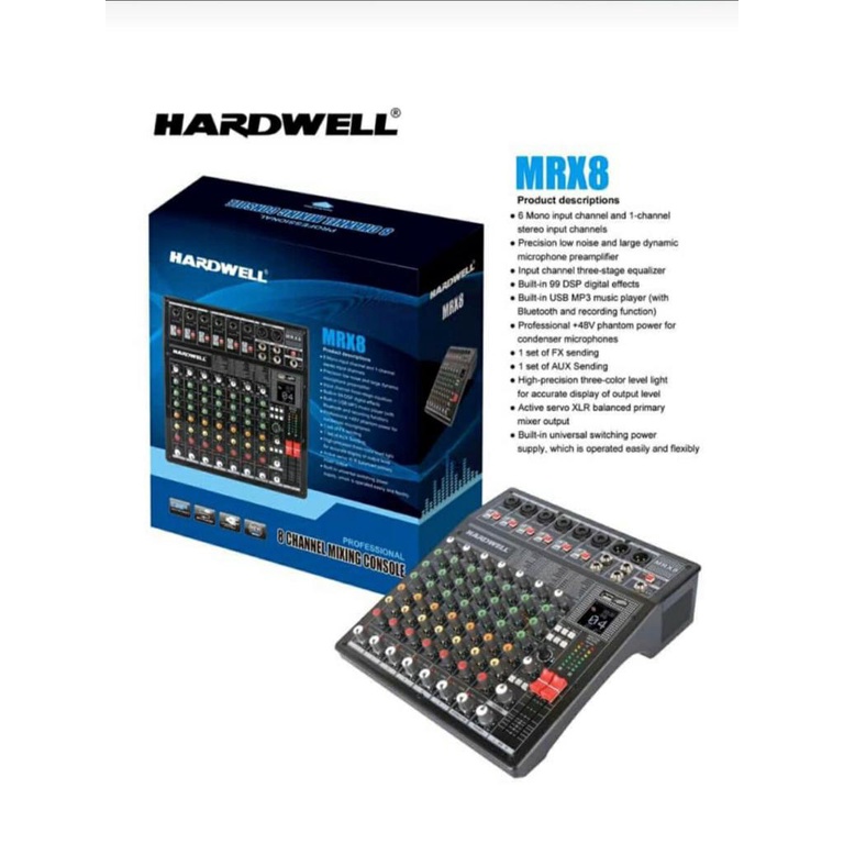 Jual MIXER AUDIO HARDWELL MRX 8 ORIGINAL HARDWELL ( 6 CHANNEL