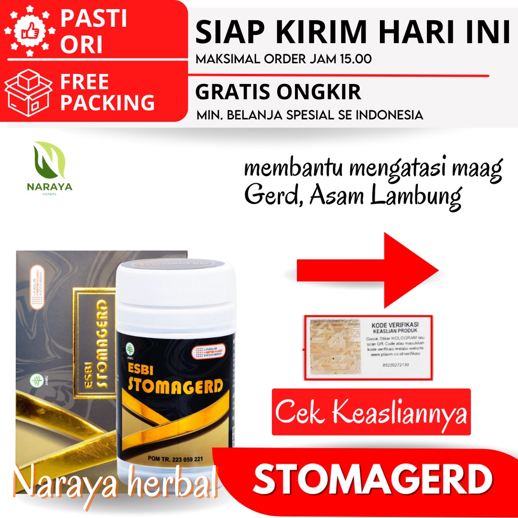 Jual Esbi Stomagerd Herbamed Obat Herbal Mengatasi Maag Gerd Stoma Gerd