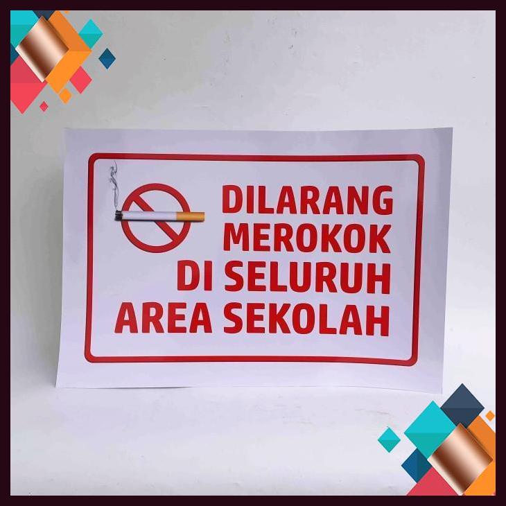 Jual [SFP] Poster Sekolah, Dilarang Merokok Di Sekolah | Shopee Indonesia