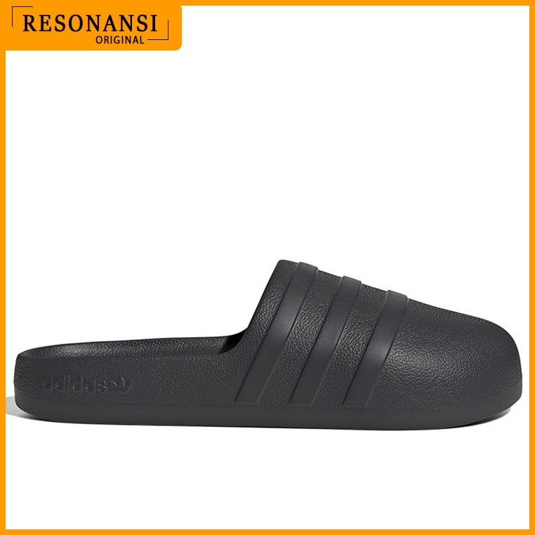 SANDAL PRIA TERBARU ADIDAS ORIGINAL ADIFOM ADILETTE SLIDES HITAM EMPUK