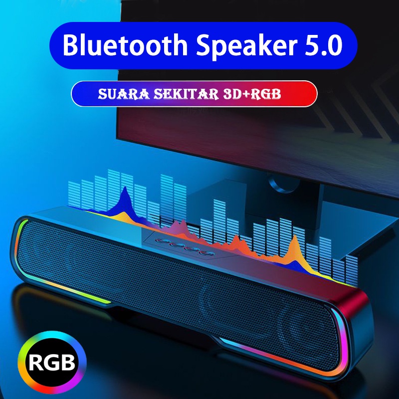 Jual COD Speaker Bluetooth 5.0 speaker Portable Audio Wireless Super ...