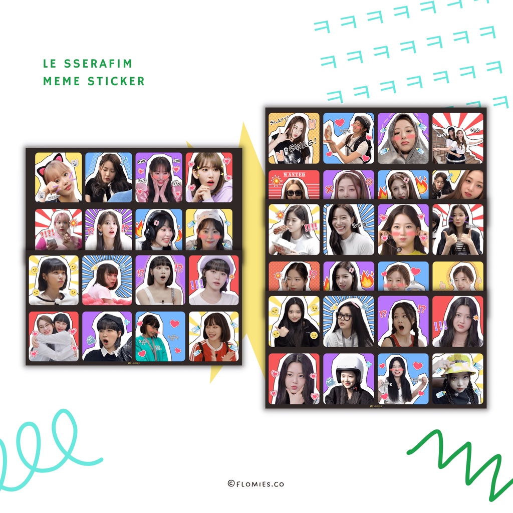 Jual LE SSERAFIM MEME STICKER | Shopee Indonesia