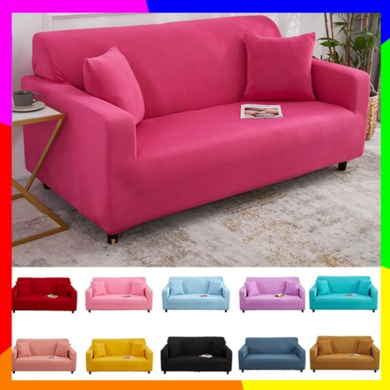 Jual Cover Sofa COD STREACH ELASTIS 1 2 3 4 SEATER SIKU SUDUT L SHAPED ...