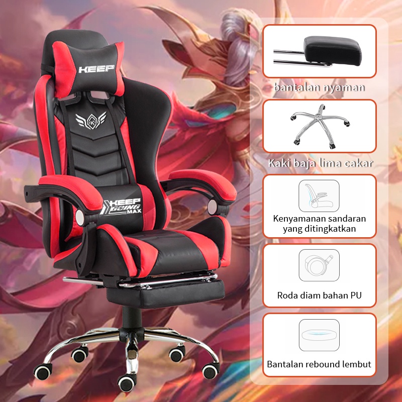 Jual Keep Going Max Kursi Gaming Gaming Chair Kursi Santai Kursi Gamers Kursi Gamer