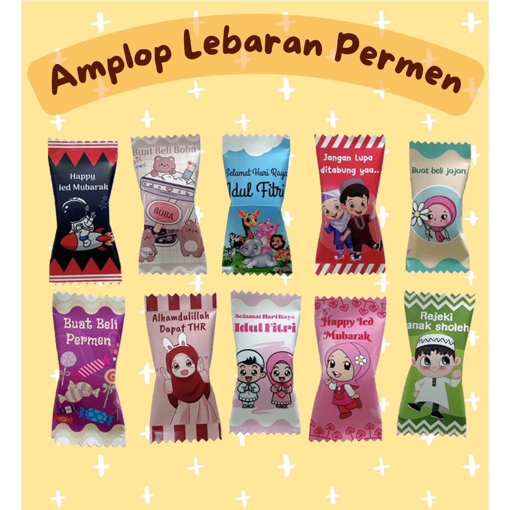 Jual Amplop Lebaran 2023 Amplop Permen Lebaran Unik Lucu Viral Harga Per 1 Pcs Amplop Shopee