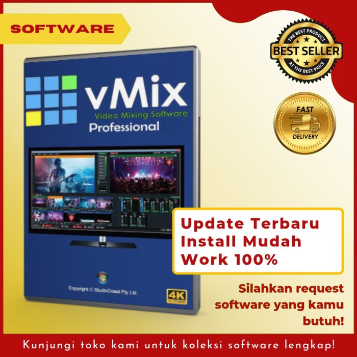 Jual Vmix Vmix Update Terbaru Lengkap Panduan Install Garansi Work