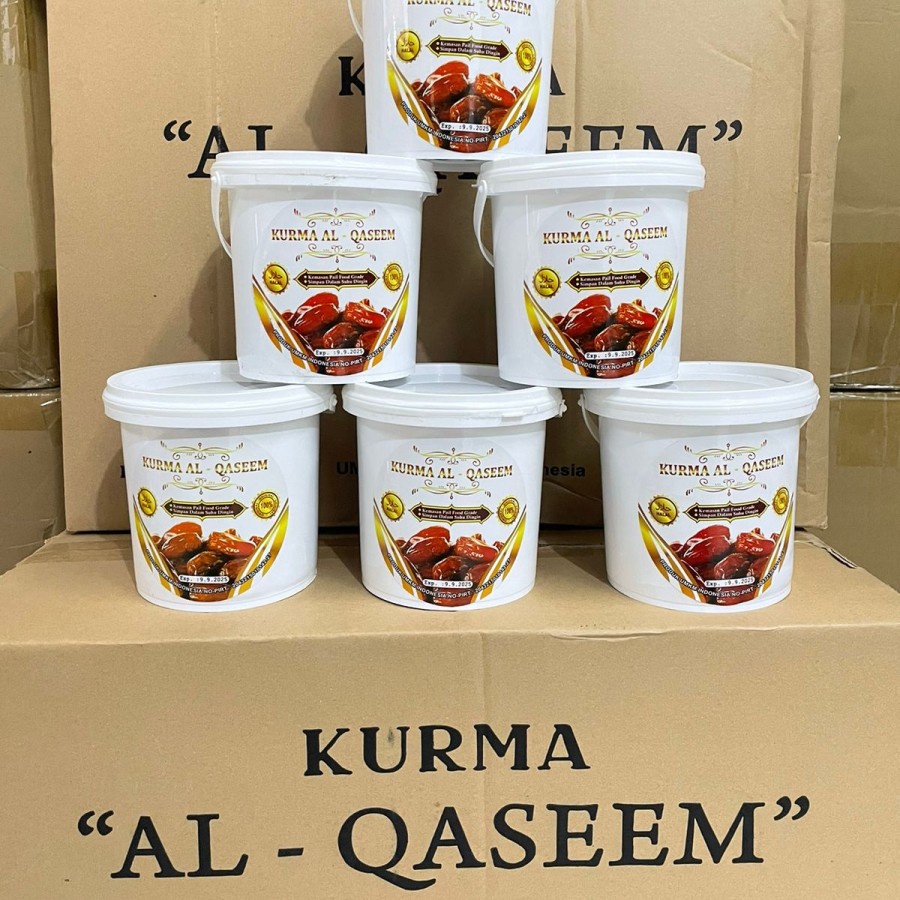 Jual Kurma Al Qaseem Kurma Sukari Al Qassim Kemasan Ember Stok Baru Exp 2025 Shopee Indonesia 2972