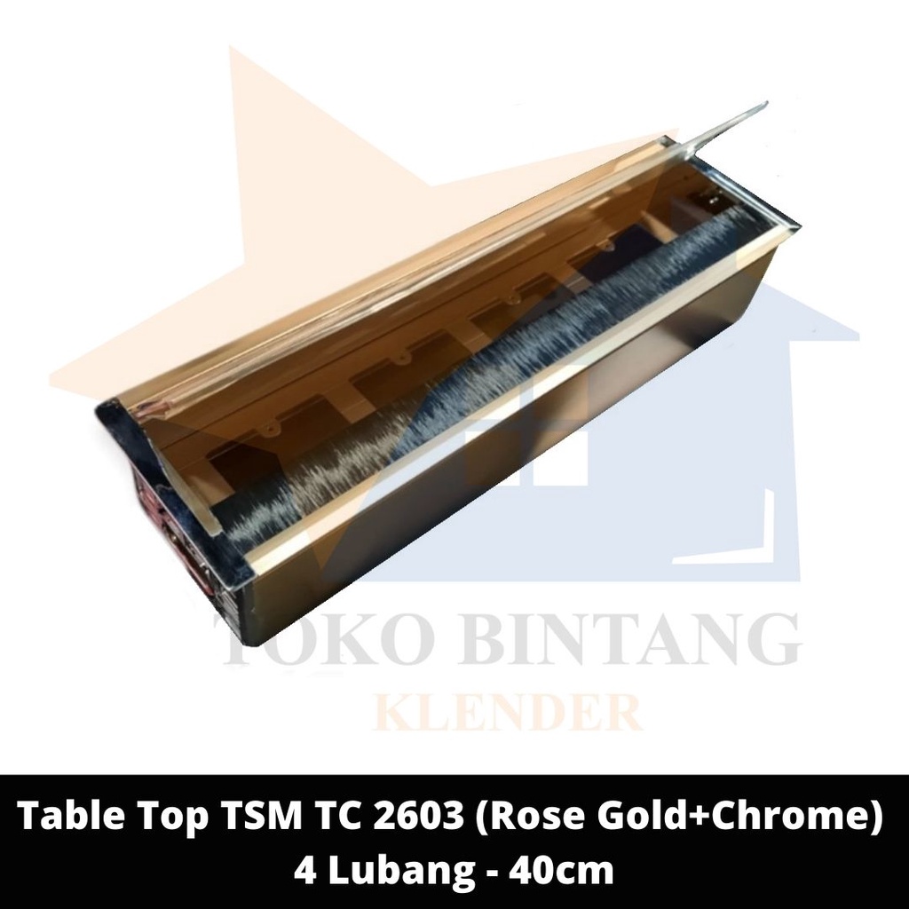 Jual Table Top TSM TC 2603 (Rose Gold+Chrome) 4 Lubang - 40cm | Shopee ...