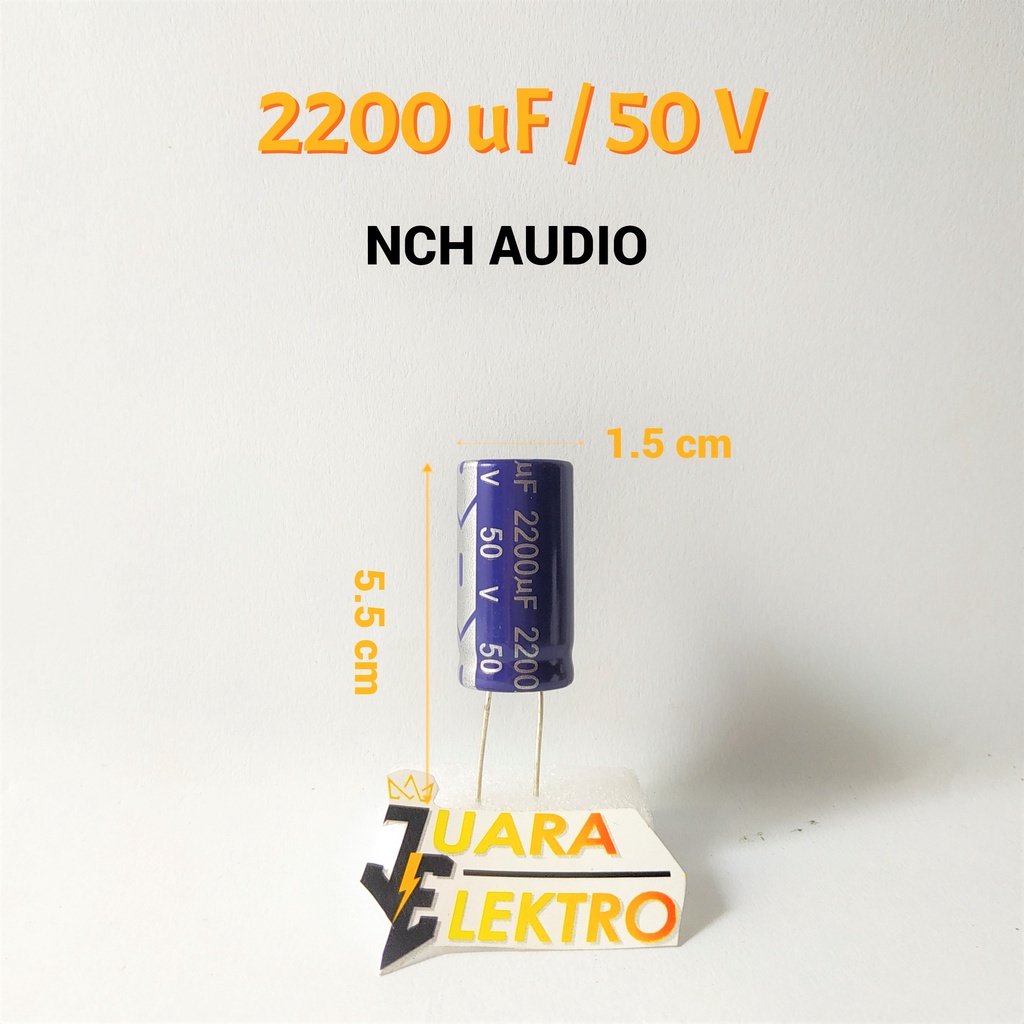 Jual Kapasitor Elco 2200uf 50v Capasitor Elko 2200 Uf50 Volt Nch Audio Shopee Indonesia 4473