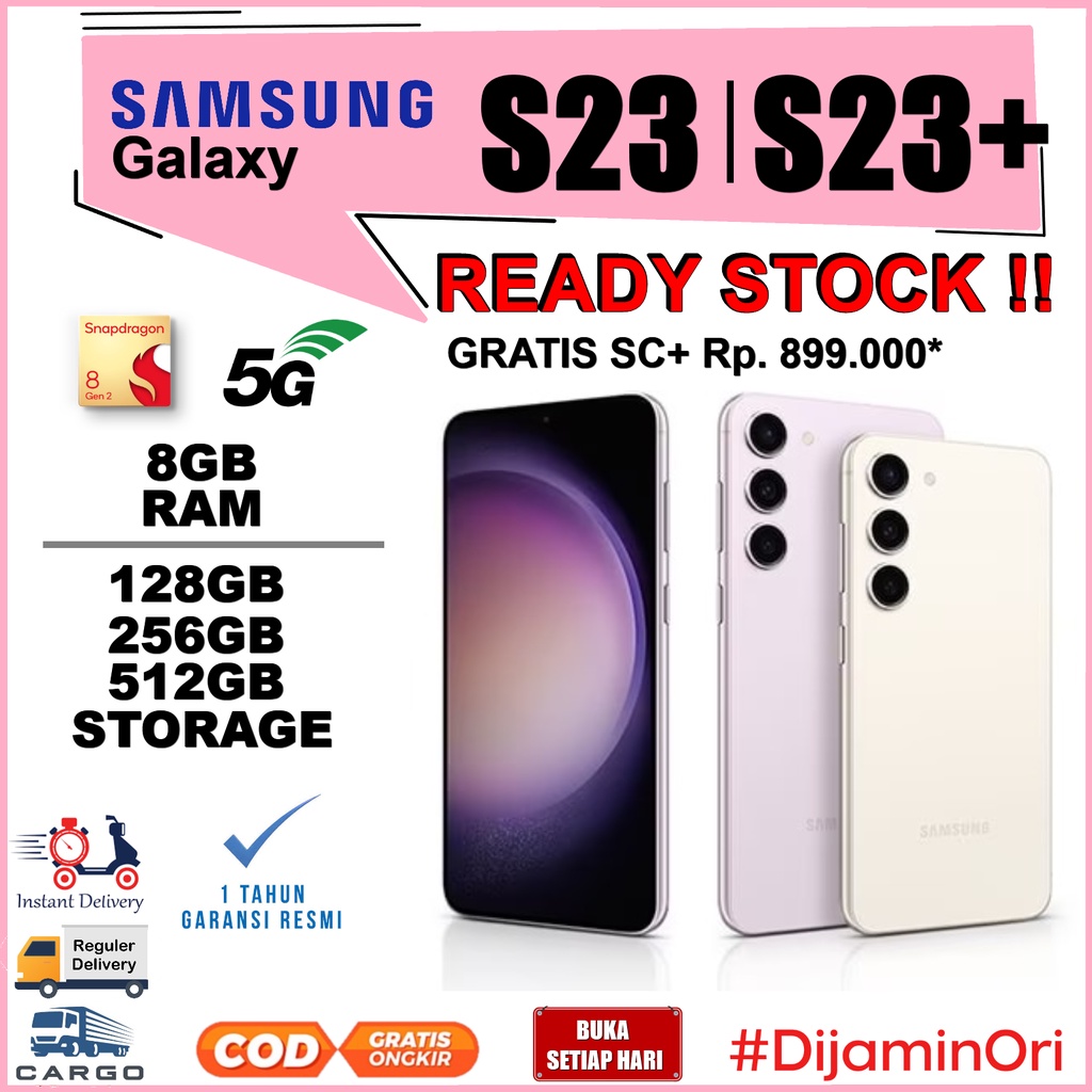 Jual Samsung Galaxy S23 & S23 Plus 5G Dual Sim Garansi SEIN Resmi ...