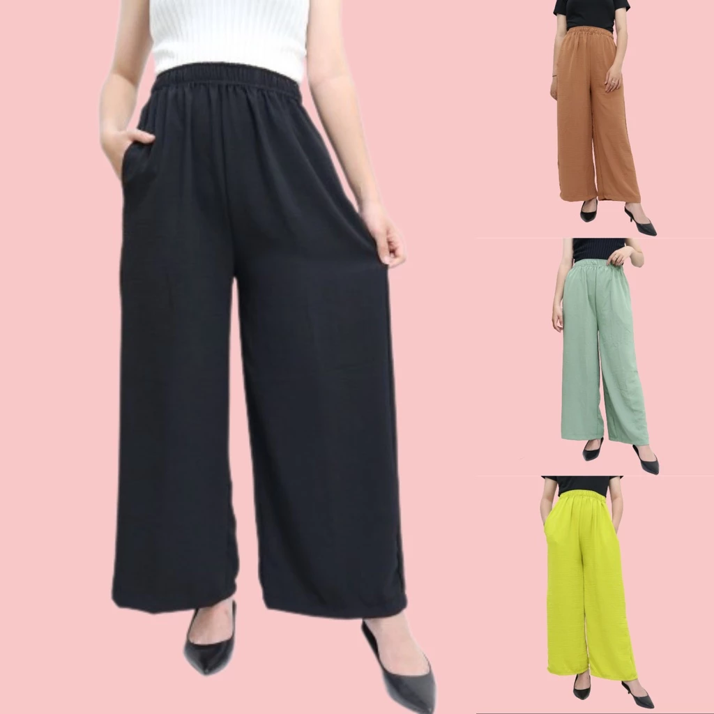 Cuci Gudang Celana Kulot Highwaist Premium Jumbo