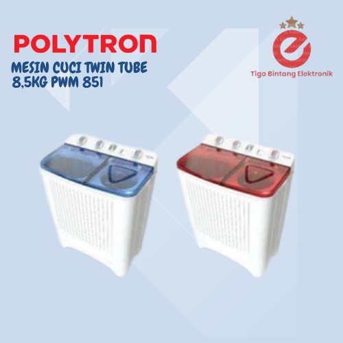 Jual Mesin Cuci 2 Tabung Polytron PWM 851 (8,5KG) | Shopee Indonesia