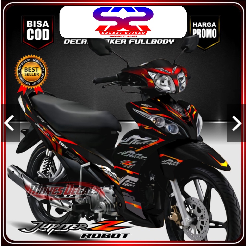 Jual COD Decal Sticker Jupiter Z Robot Motif/ Merah Decal Jupiter Z