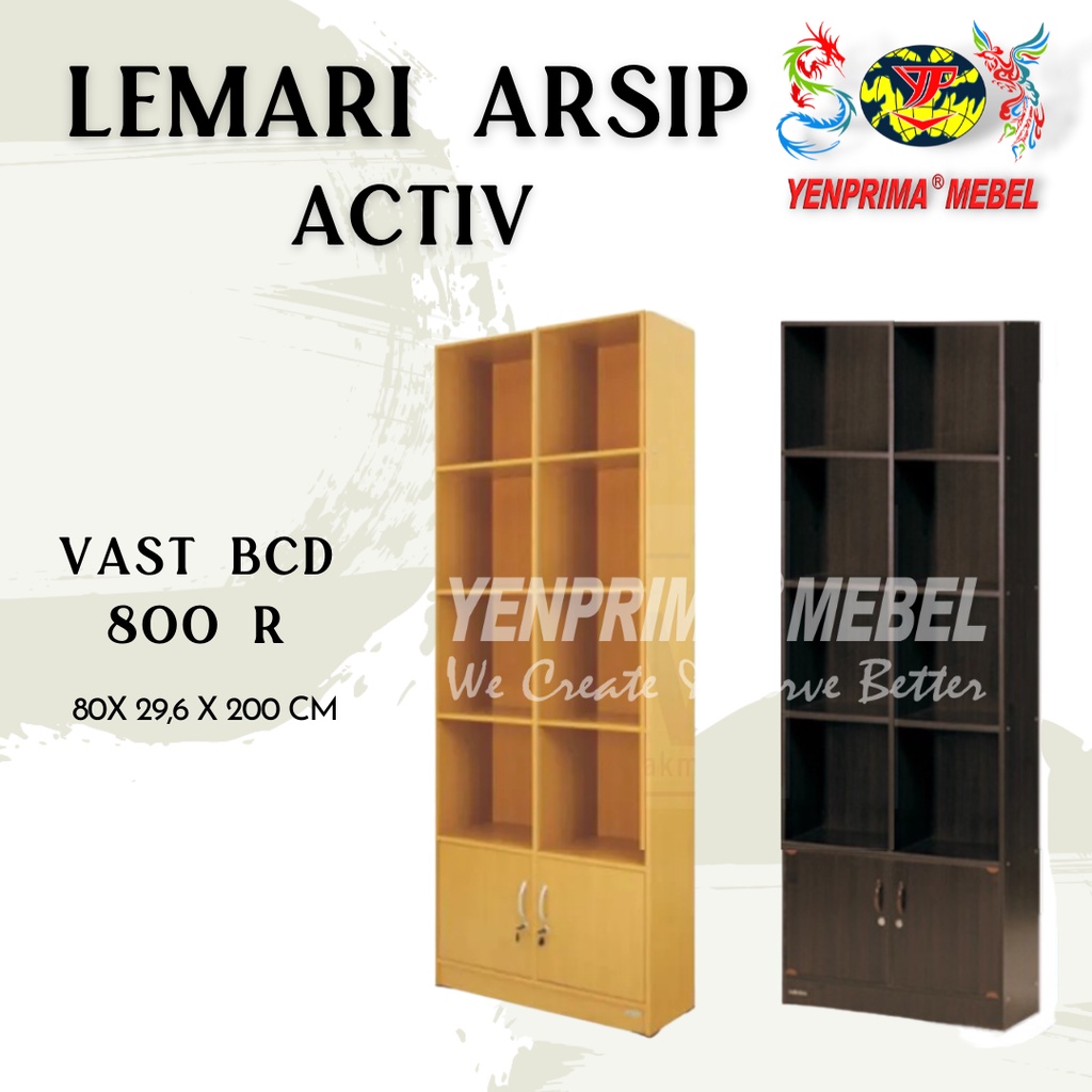 Jual LEMARI ARSIP ACTIV VAST BCD 800 R/RAK BUKU/RAK SERBAGUNA/MINIMALIS ...