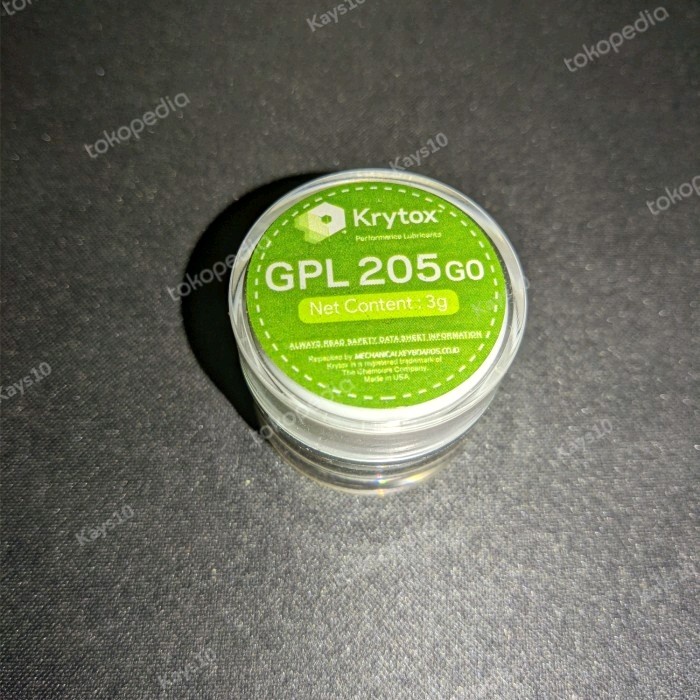 Jual Krytox GPL205g0 lube lubricant mechanical keyboard 3g Shopee