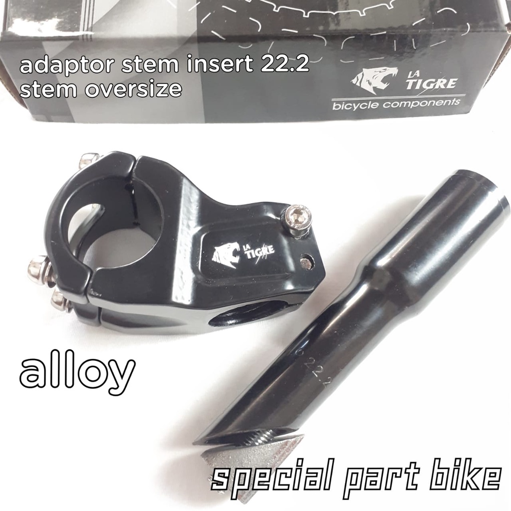 Jual STEM DAN ADAPTOR STEM OVERSIZE ALLOY / STEM OVERSIZE / ADAPTOR ...