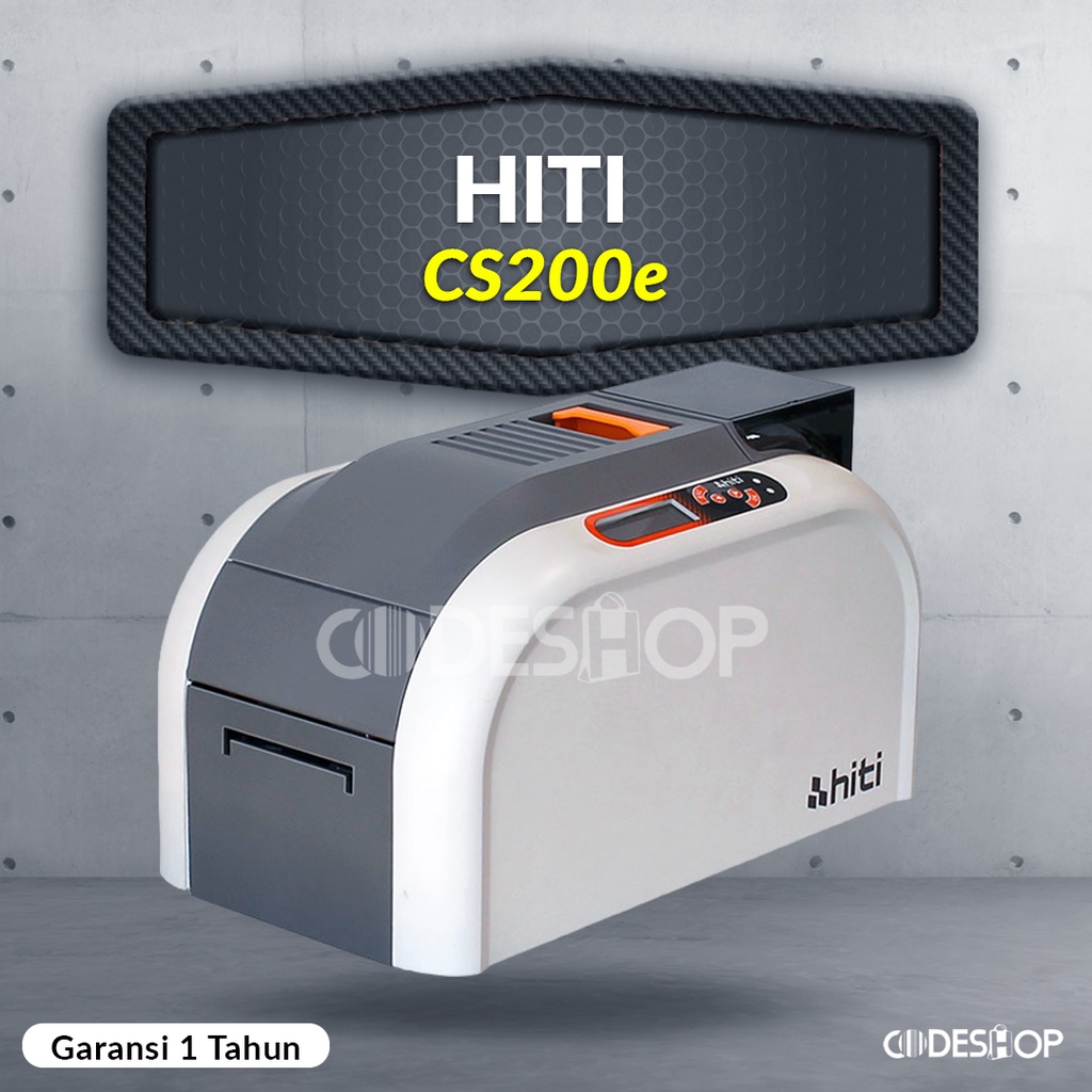 Jual ID Card Printer HITI CS 200E Cetak Kartu Member 300 DPI Shopee