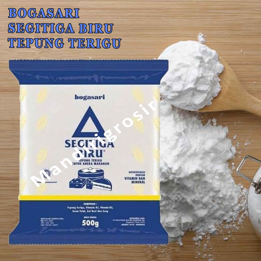 Jual TEPUNG TERIGU* SEGITIGA BIRU* BOGASARI* ANEKA MAKANAN* 500g ...