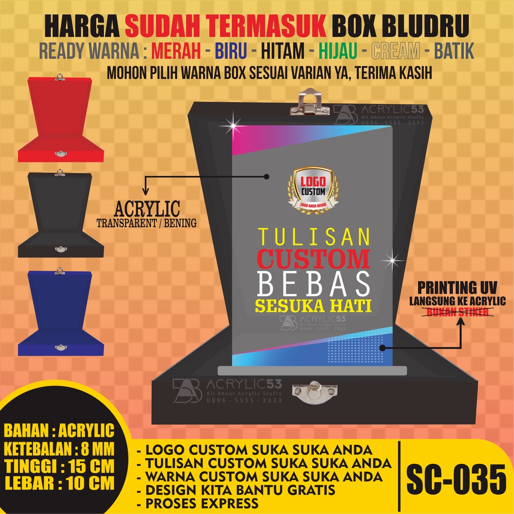 Jual PLAKAT, PLAKAT AKRILIK, PLAKAT ACRYLIC, PLAKAT CUSTOM, VANDEL ...