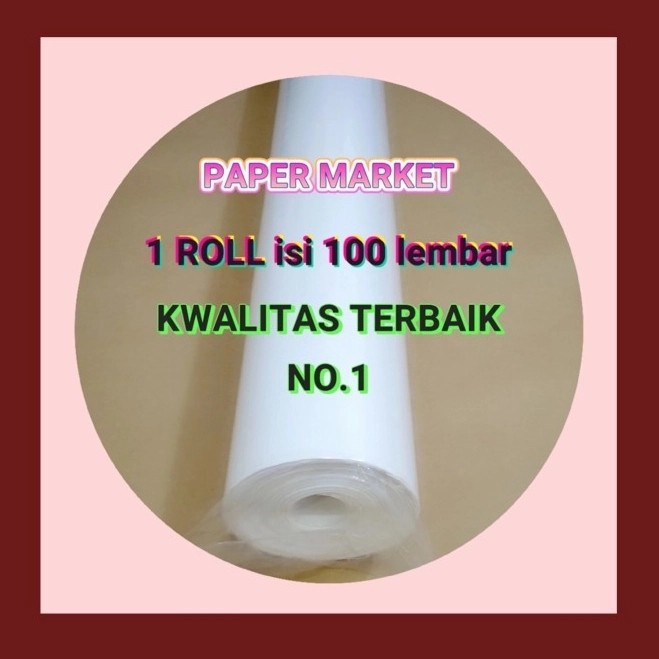 Jual Kertas Kertas Roti Putih/Baking Paper Putih(Promo) 75 X100Cm -100 ...