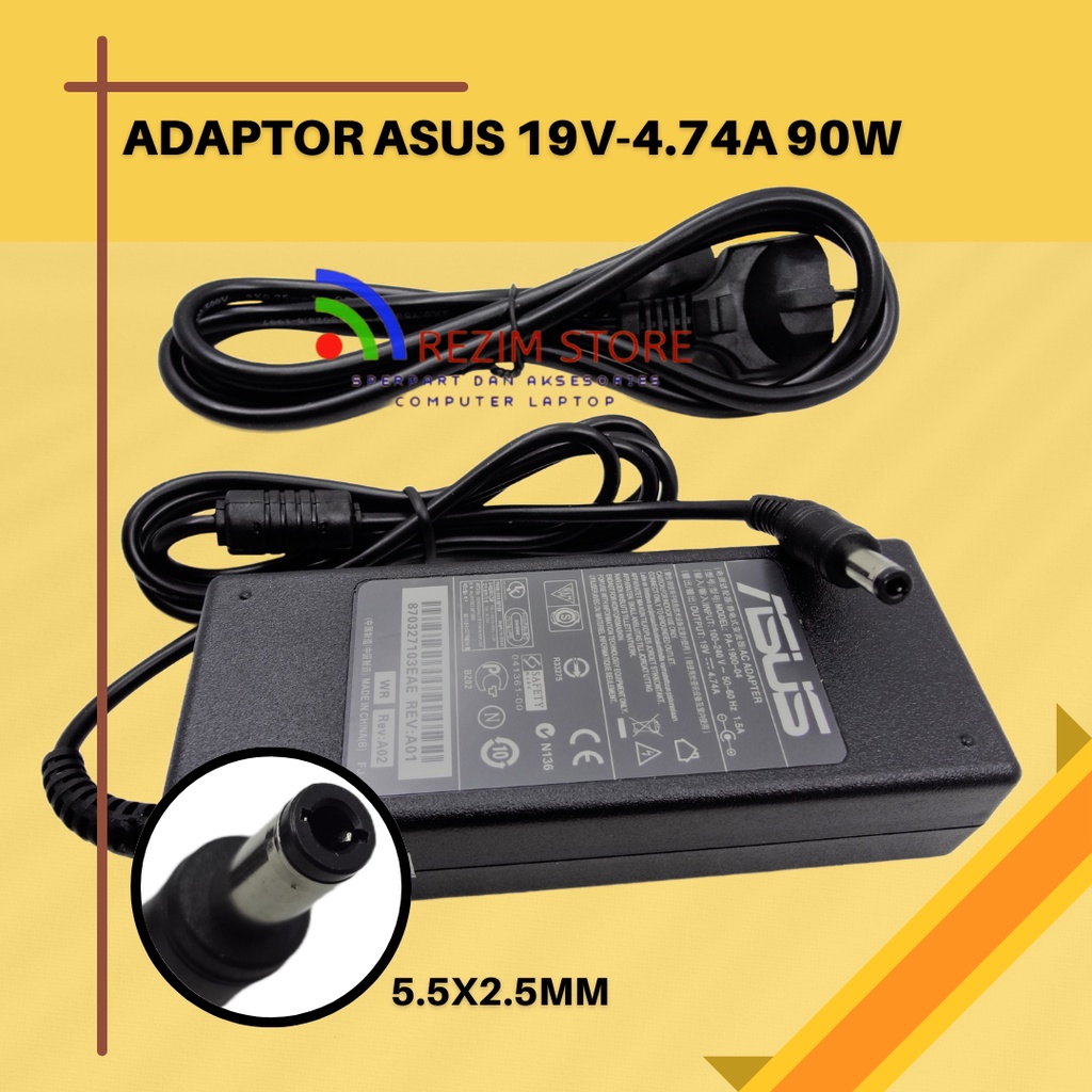 65W 19V AC Adapter Charger For ASUS Laptops – A53, U31, UL30, M6 Series – 3 Year Warranty