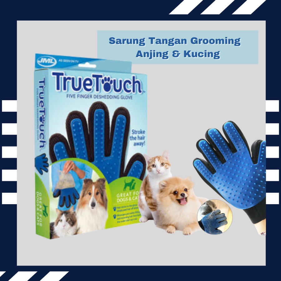 Jual Sarung Tangan Grooming Anjing Kucing True Touch Pets Grooming Glove Shopee Indonesia