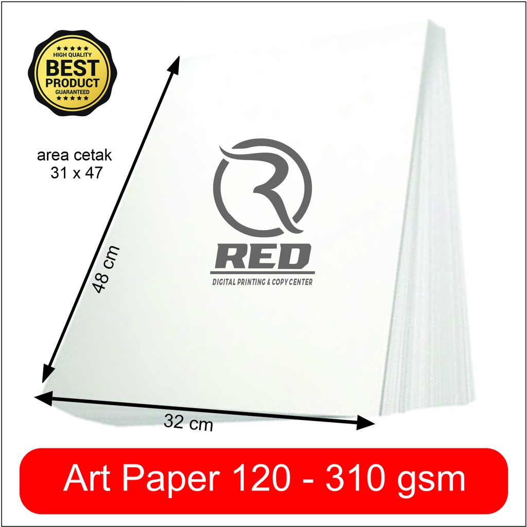 Jual Cetak Art Paper A3+ Full Colour (1pack=5Lbr) Shopee Indonesia