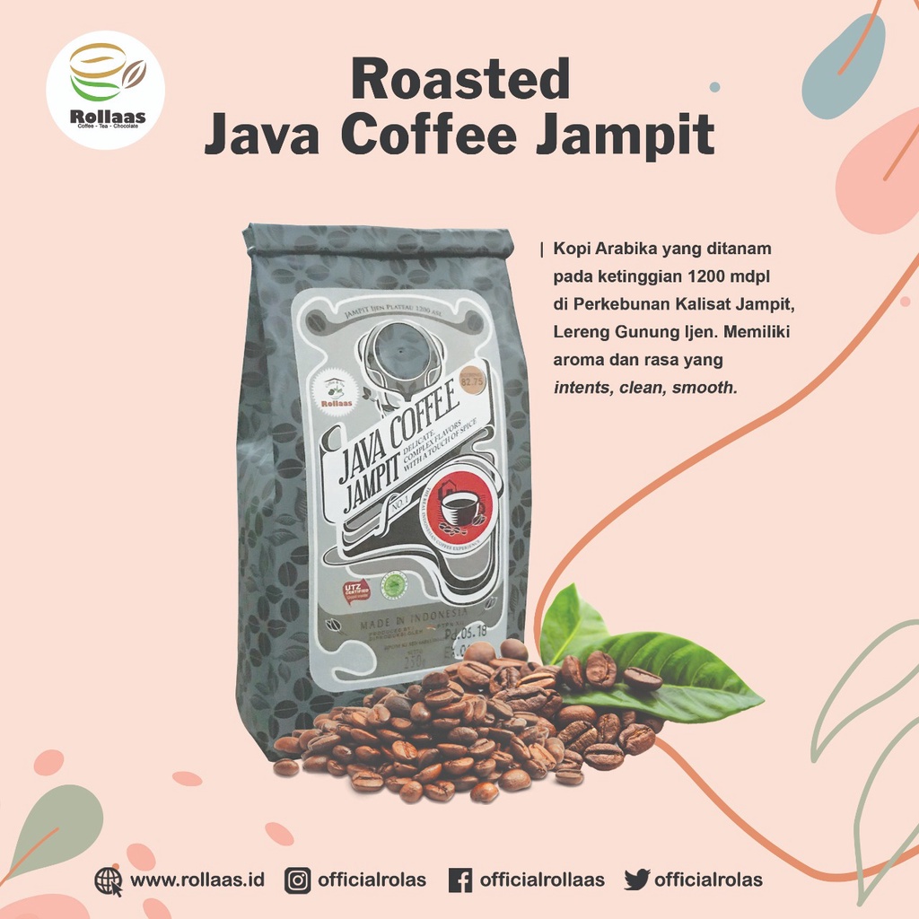 Jual Kopi Arabica Ijen Spesial Jampit 250 Gr - Rollaas Java Coffee ...
