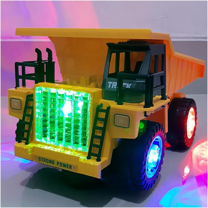 Jual MAINAN DUMP TRUCK TAMBANG BUMP GO - MOBIL MOBILAN BATRE TRUK