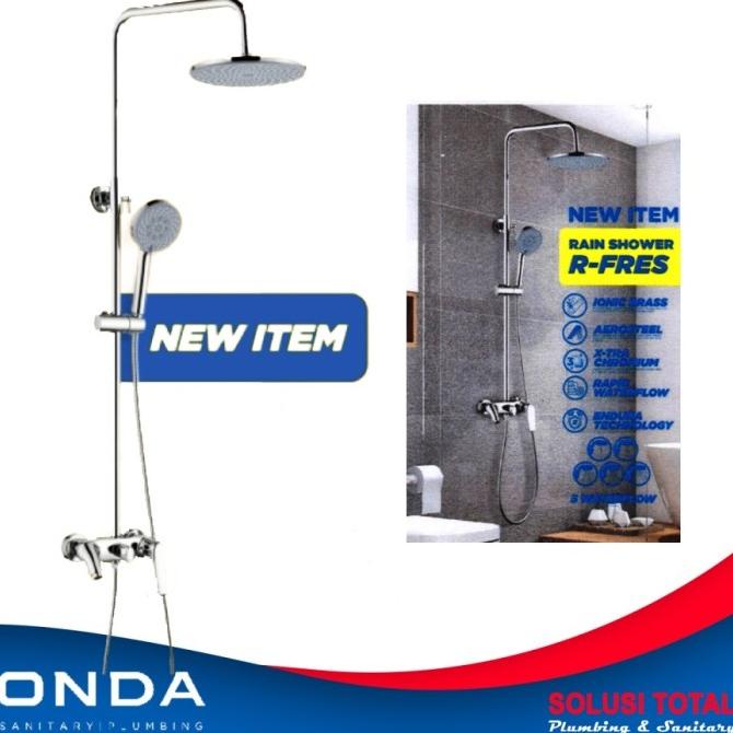 Jual Rain Shower Full Set Mixer R FRES Onda Brass Bar Tiang Shower R ...