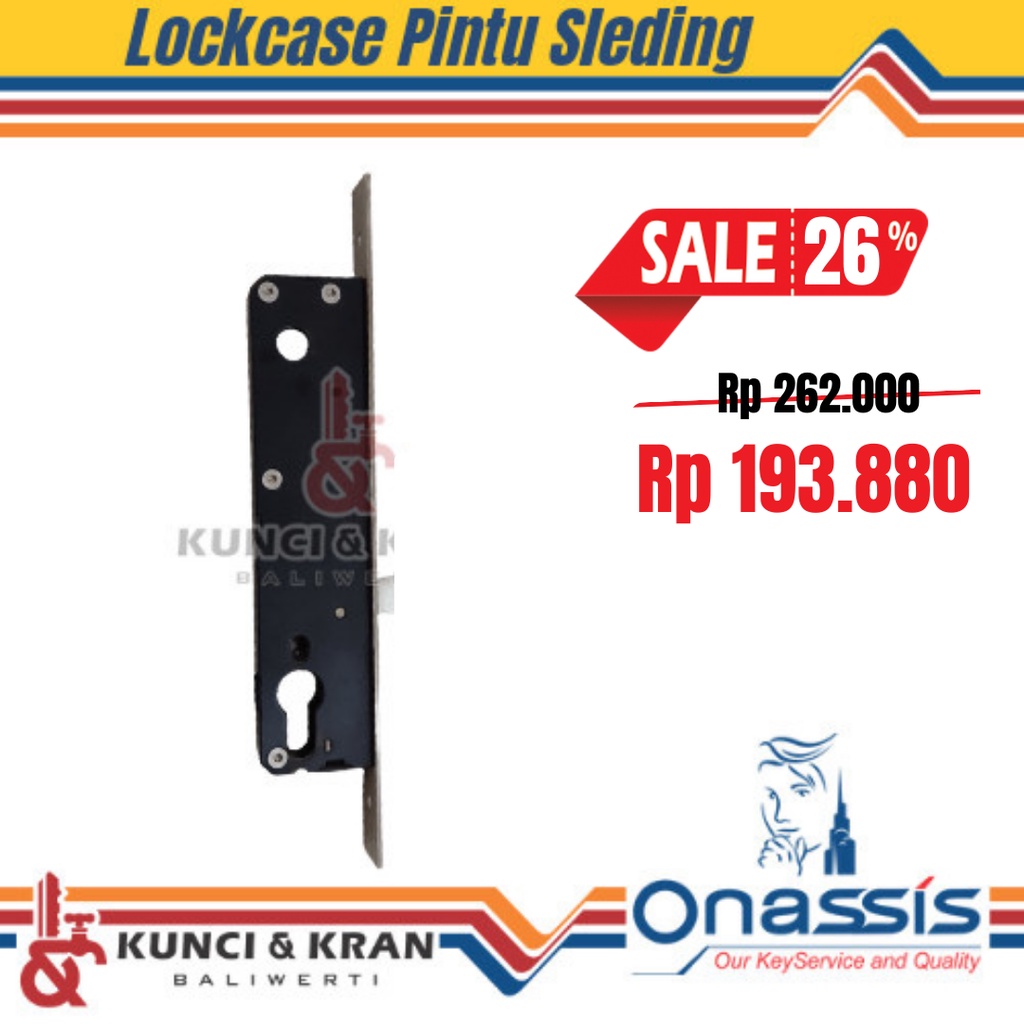 Jual Body Kunci Sliding Alumunium Onassis Lcs Slide Ss Kunci Pintu Geser Lockcase Geser