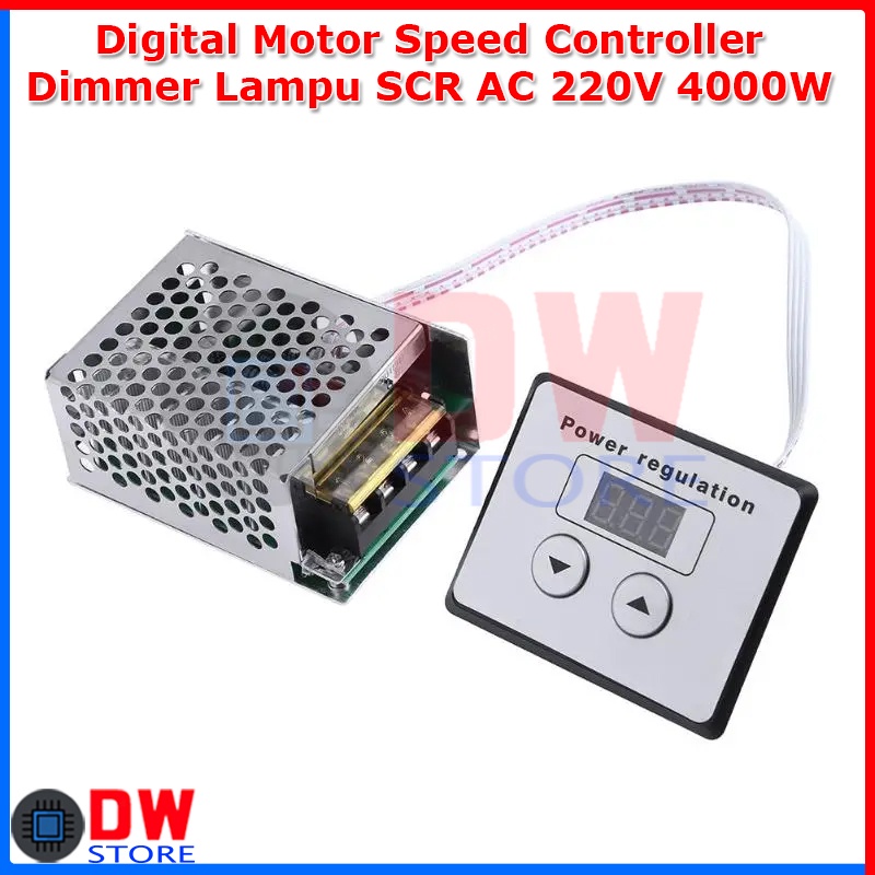 Jual Digital Motor Speed Controller Dimmer Lampu Suhu Water Heater Pemanas Air AC 220V 4000W