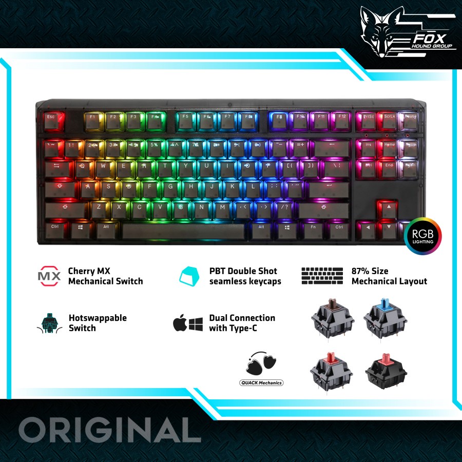 Jual Ducky One 3 TKL Black Hotswap RGB Double Shot PBT Mechanical ...