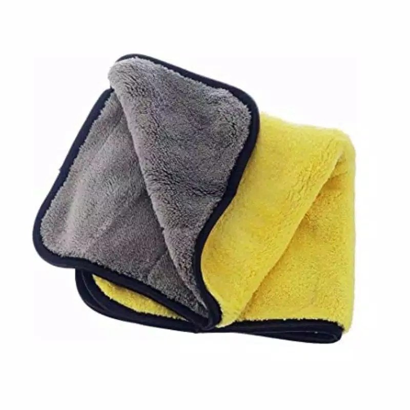 Jual Kain Lap Microfiber Kuning 30x30 cm Serbaguna 500 GSM 2 Sisi Halus ...
