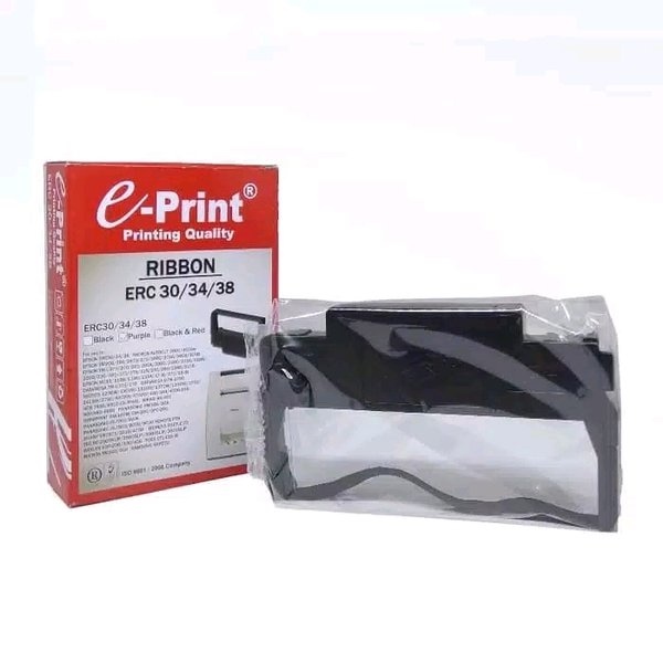 Jual CATRIDGE RIBBON EPRINT ERC 30/34/38 FOR EPSON TMU220 ERC 38B Hitam ...