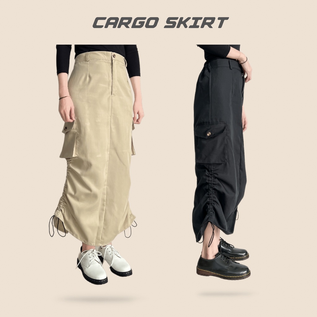 Jual CARGO SKIRT ROK KARGO SERUT KARGO SKIRT ANAIRAOFFICIAL | Shopee 