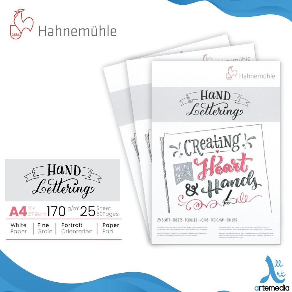 Jual Kertas Gambar Hahnemuhle Hand Lettering A4 Pad | Shopee Indonesia