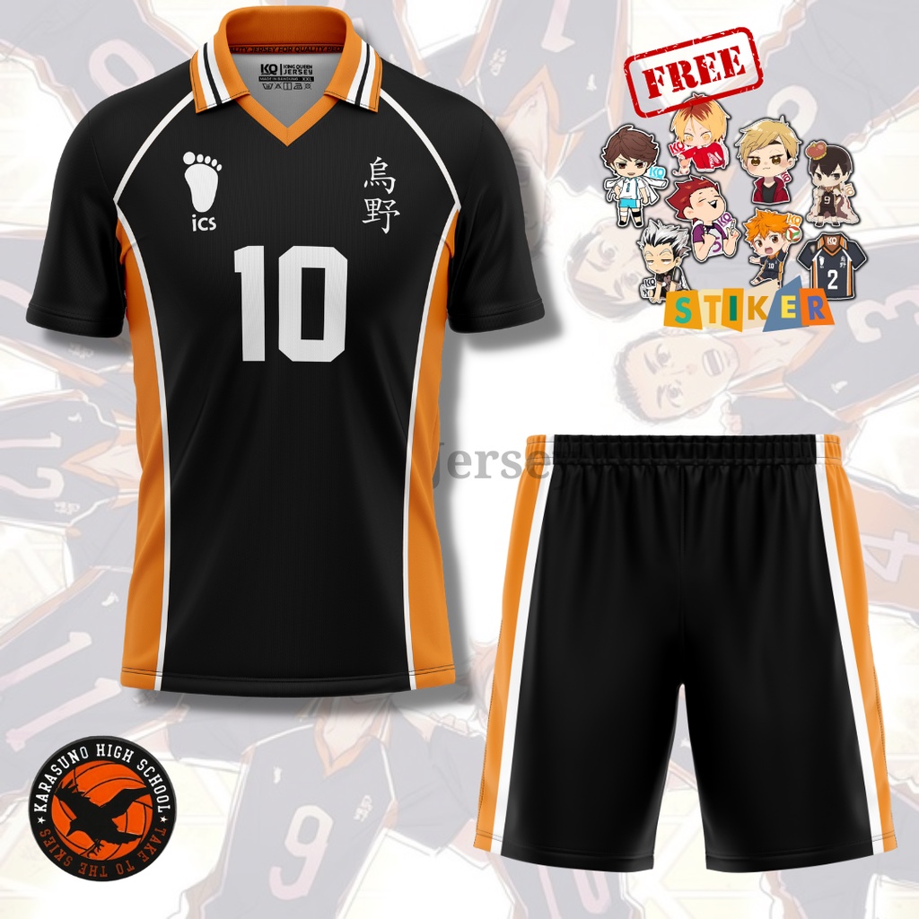 Jual KQ Jersey Haikyuu Tim Karasuno fullprint Anime Karasuno Desawa ...