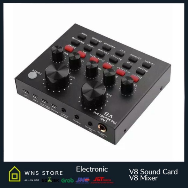 Jual Jual Soundcard V Mixer Sound Card V Mixer Audio Usb External Soundcard Limited Shopee