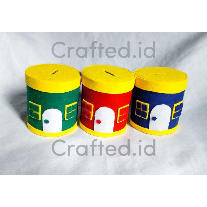 Jual Celengan unik dari kain flanel motif pintu dan jendela | Shopee