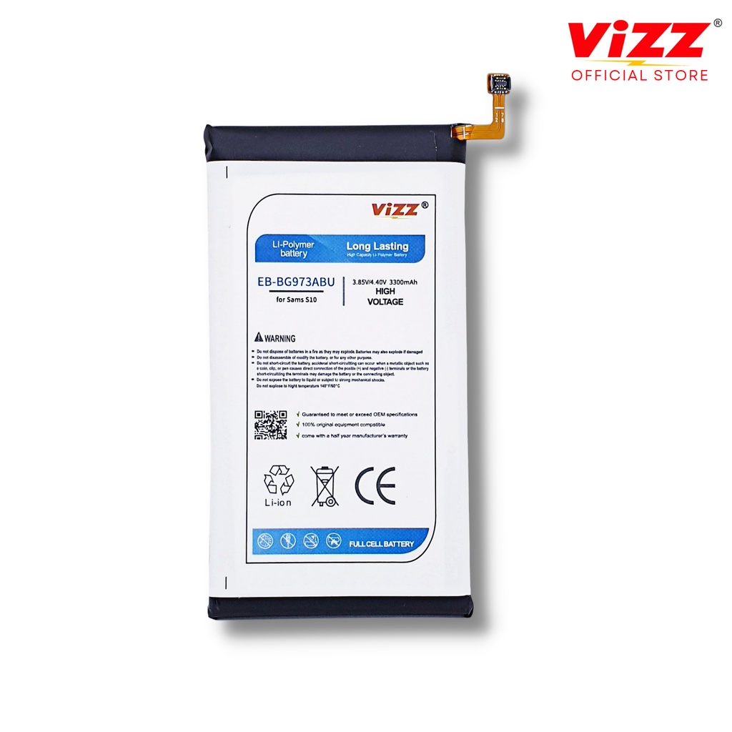 Jual VIZZ Baterai Samsung EB-BG973ABU Batre S10 | Shopee Indonesia