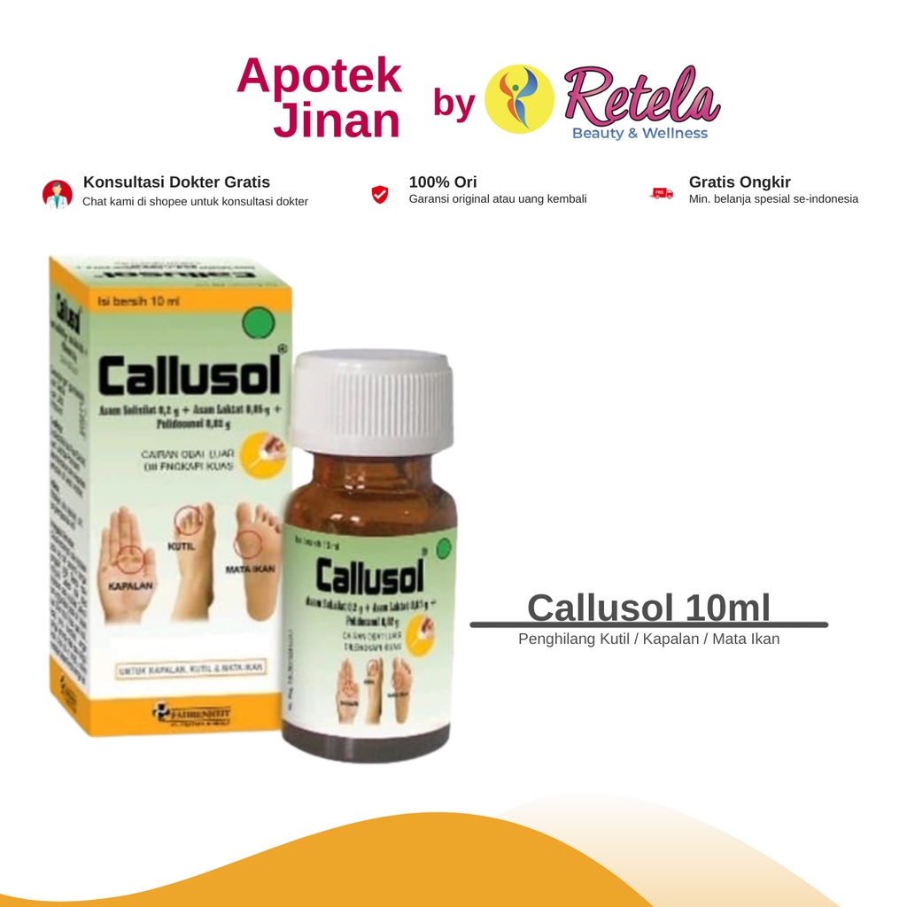 Jual CALLUSOL BOTOL 10ML | Shopee Indonesia