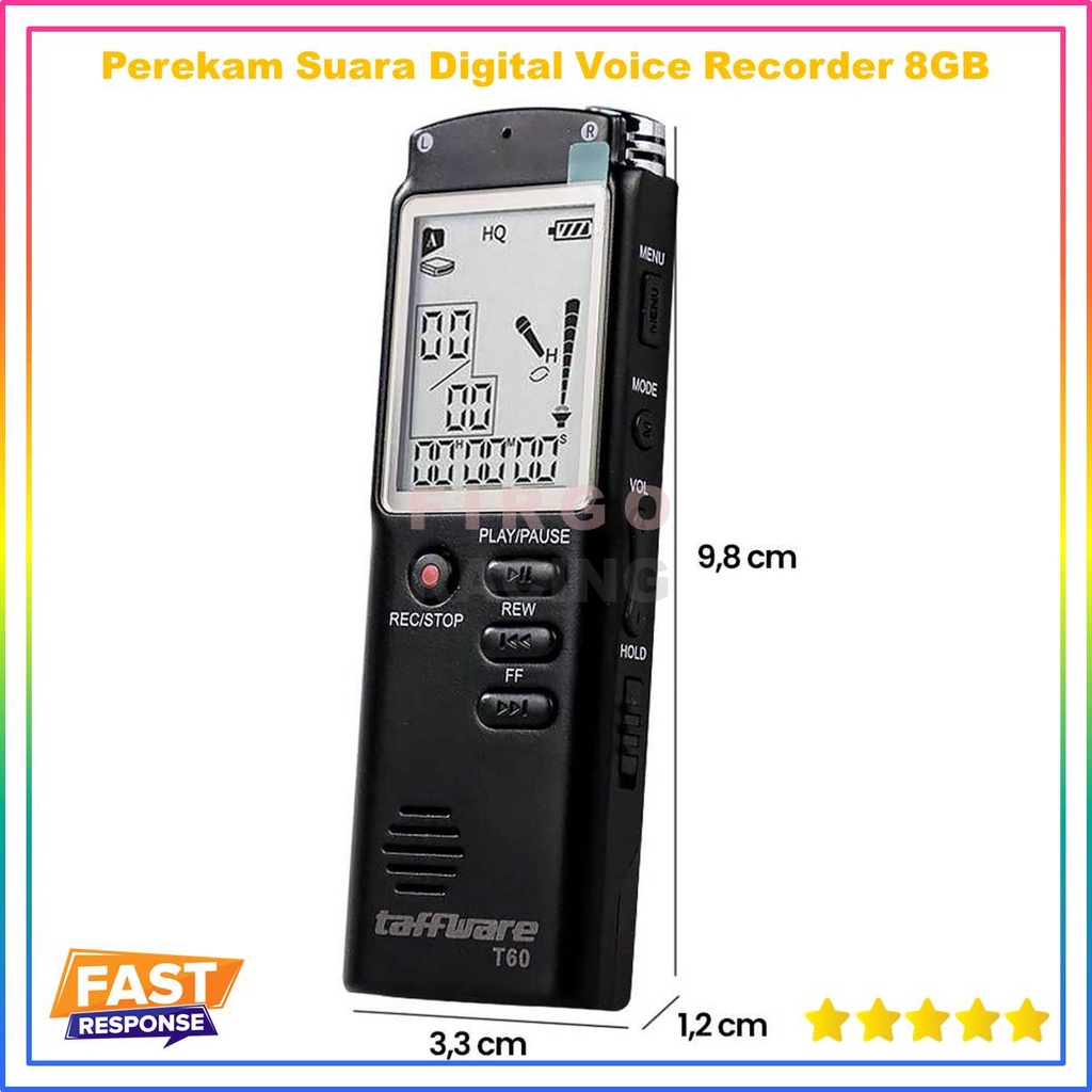 Jual Perekam Suara Digital Voice Recorder 8gb T60 Shopee Indonesia 2206