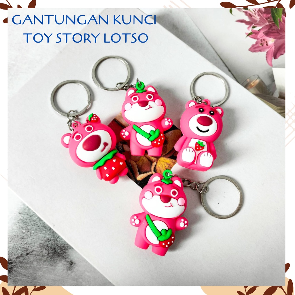Jual GANTUNGAN KUNCI TOY STORY LOTSO GANCI KARAKTER KEYCHAIN KEYRING ...