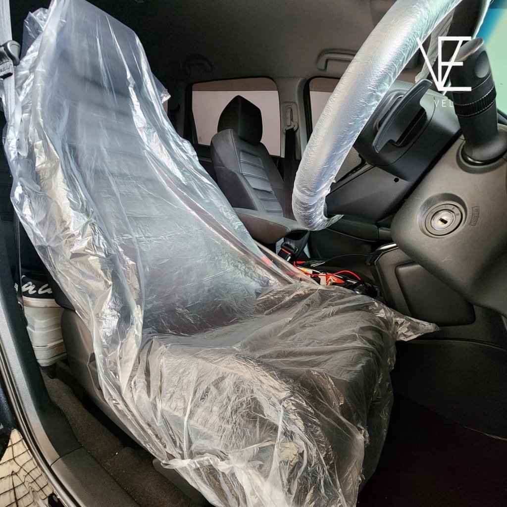 Jual Plastic Disposable Seat Cover Sarung Jok kursi Mobil Bening