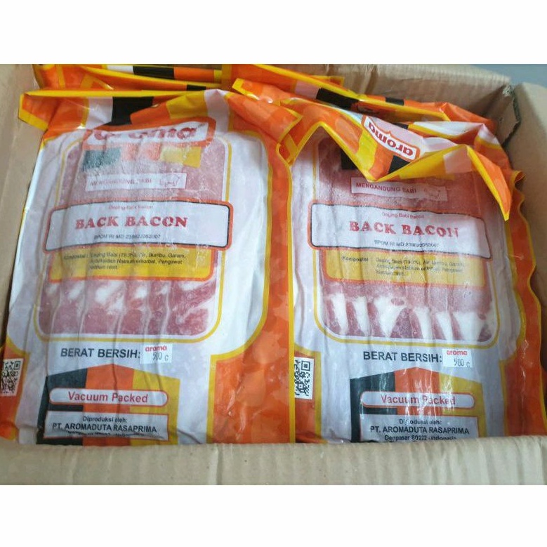 Jual Aroma Pork Back Bacon 500gr Bacon Babi Non Halal Shopee Indonesia