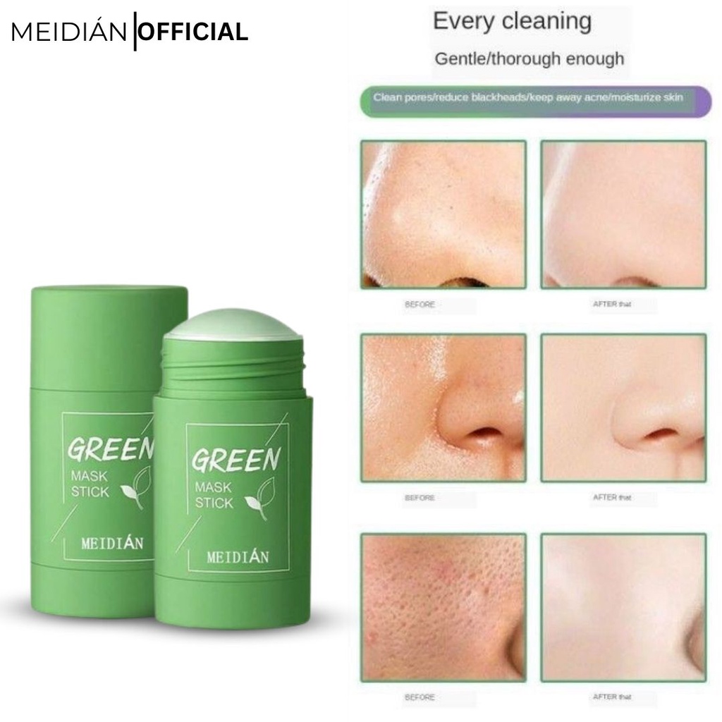 Jual MEIDIAN.OFFICIAL GREEN MASK STICK ORIGINAL GREEN TEA CLAY MASK