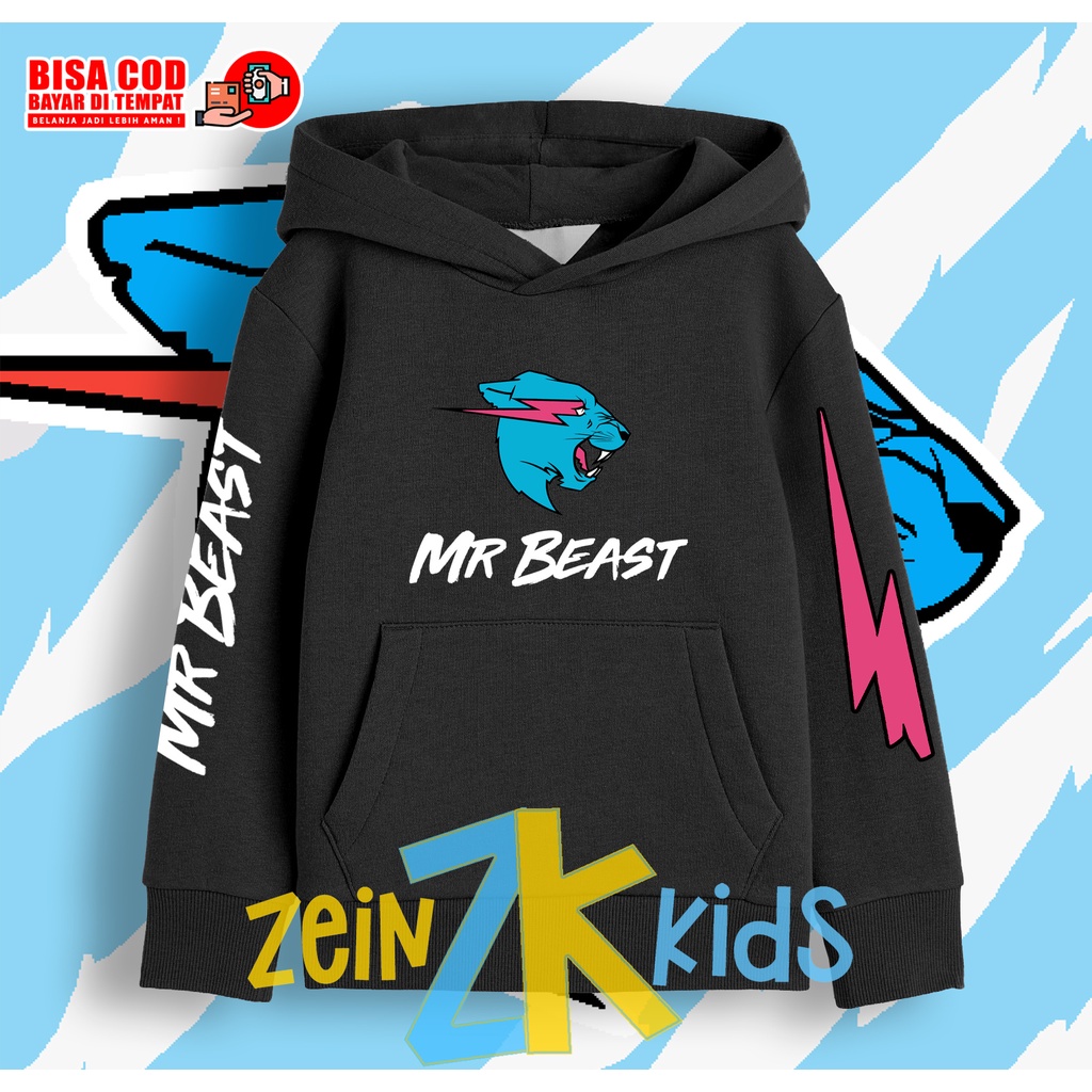 Jaket Hoodie Anak MrBeast Mr Beast Sweater MrBeast Anak